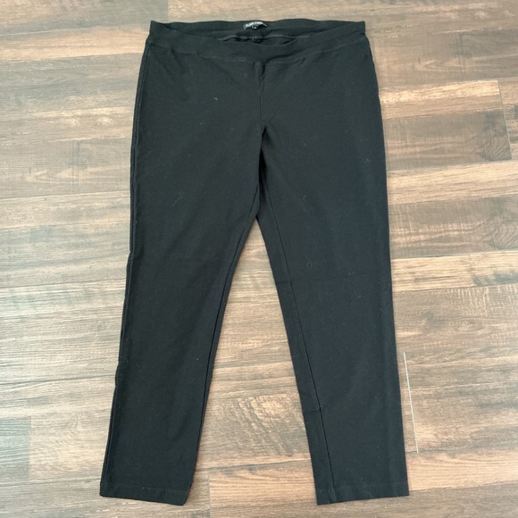 Eileen Fisher Pants - Eileen Fisher Stretch Jersey Leggings Black Slim Fit Large Minimalist Basic L